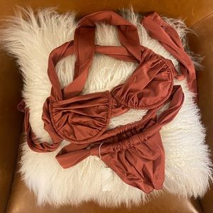 NWT Inamorata Luciana Top & Bottom - Size M - Mahogany
